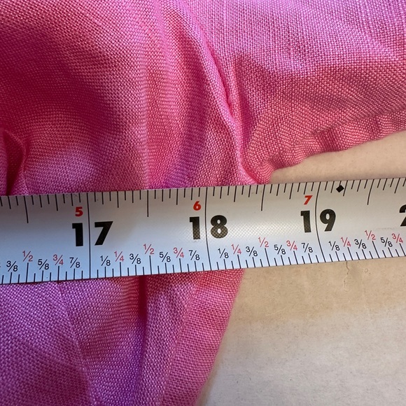 NWT Ann Taylor Loft Size 10 Pink Linen Blend Maxi Shirt Dress Belt $99.95 MSRP - Picture 11 of 13